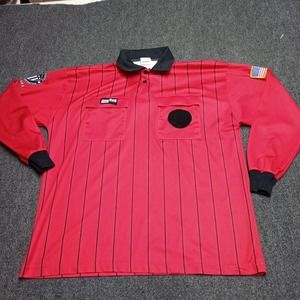 United States Soccer Federation Shirt Futbol Jersey Adult Large‎ Red Referee